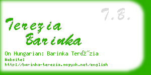 terezia barinka business card